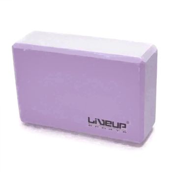 Bloco de Yoga - 22,8x15,2x7,6cm - Cor Roxo - Liveup Sports