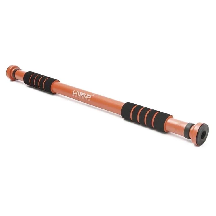 A Barra Liveup é confeccionada em aço e pode ser adaptável a qualquer batente de porta, de 65 a 95cm, sendo montada em poucos minutos. O acabamento preto garante durabilidade e beleza. Com apenas alguns minutos diários, a barra proporciona maior elasticidade e resistência física ao seu corpo.
<br>
<br>Permite diversas formas de exercícios e trabalha movimentos abdominais, lombares e isométricos, tornando sua musculatura mais firme e alongada, além de ser indicado para ajudar a eliminar gordura localizada, flacidez, celulite e problemas na coluna.
<br>
<br>Renove suas energias e entre em boa forma com Barra Liveup! Em pouco tempo seu corpo já começará a sentir os efeitos.