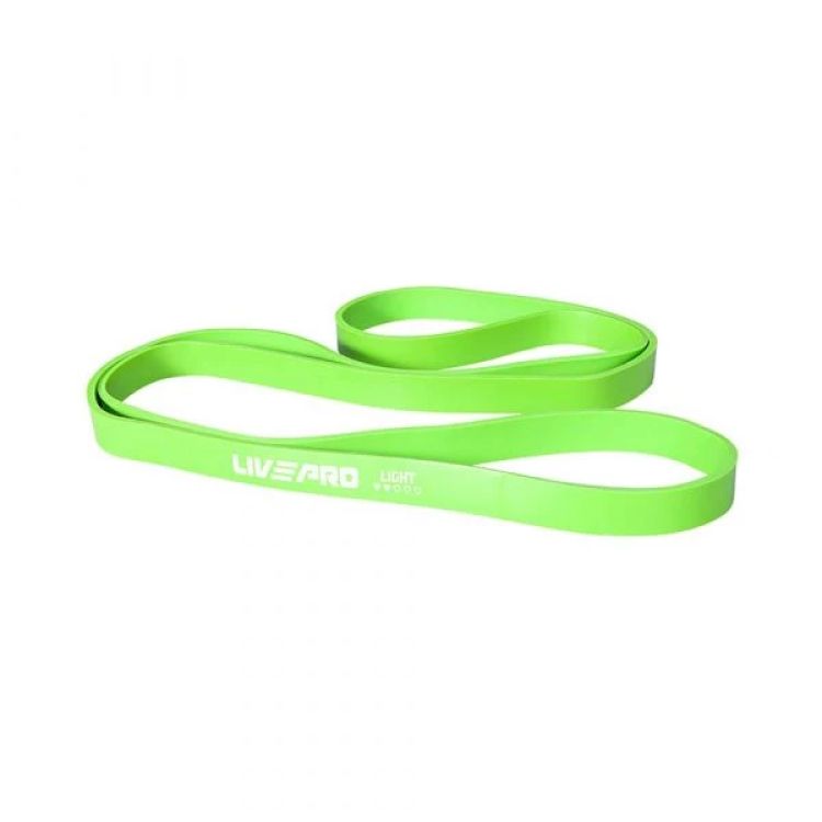 As Super Bands Liveup Sports são elásticos circulares que são utilizadas para exercícios de fortalecimento e alongamentos. Pode ser usado tanto a parte superior como a inferior do corpo.
<br>
<br>Resistência: 
<br>Ultra-light: 6,80-15,87Kg 
<br>Light: 11,34-29,48Kg
<br>Medium: 15,87-38,55Kg 
<br>Heavy: 22,68-56,70Kg 
<br>Super heavy: 29,48-77,11Kg