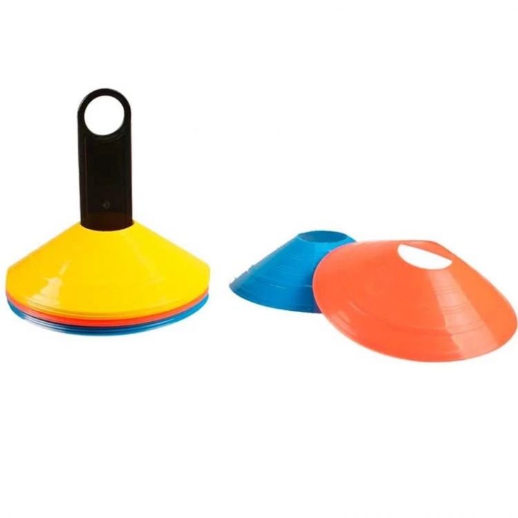 DESCRIÇÃO
<br>MINI CONES DE AGILIDADE Liveup Sports é indicado para o treinamento de qualquer esporte que necessite de velocidade e explosão muscular, visando melhor condicionamento físico e desempenho.
<br>Fácil de transportar e prático de utilizar, seu uso é destinado principalmente para demarcações em campos, quadras, tatames, areia, grama sintética ou onde se tenha condições de fazer um treinamento físico adequado.
<br>
<br>Fabricados em plástico flexível e durável, os MINI CONES DE AGILIDADE possuem cores fortes e vibrantes, facilitando a visualização durante as práticas esportivas.